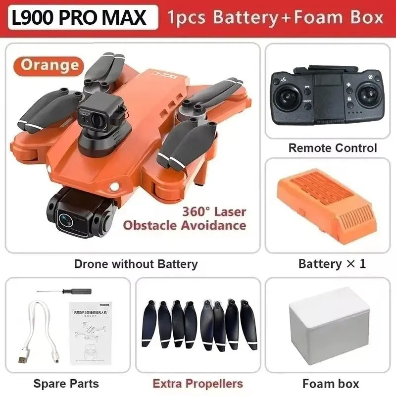 Pro MAX GPS Drone - 4K Dual Camera, 5G WiFi, 360° Obstacle Avoidance