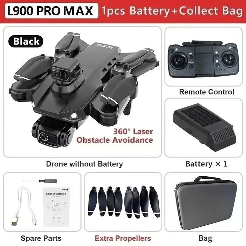 Pro MAX GPS Drone - 4K Dual Camera, 5G WiFi, 360° Obstacle Avoidance