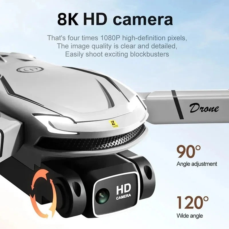 Professional HD Aerial Drone - Dual-Camera, 5G, GPS, Obstacle Avoidance, 8K