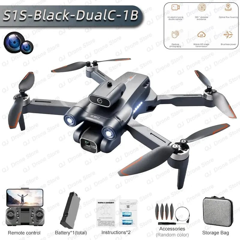 Drone - 5G WiFi 4K/8K HD Camera, Brushless, 360° Obstacle Avoidance