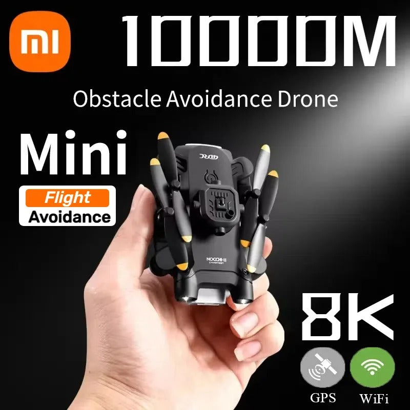 Mini Drone 5G 8K HD Dual Camera GPS FPV with 5-Sided Obstacle Avoidance