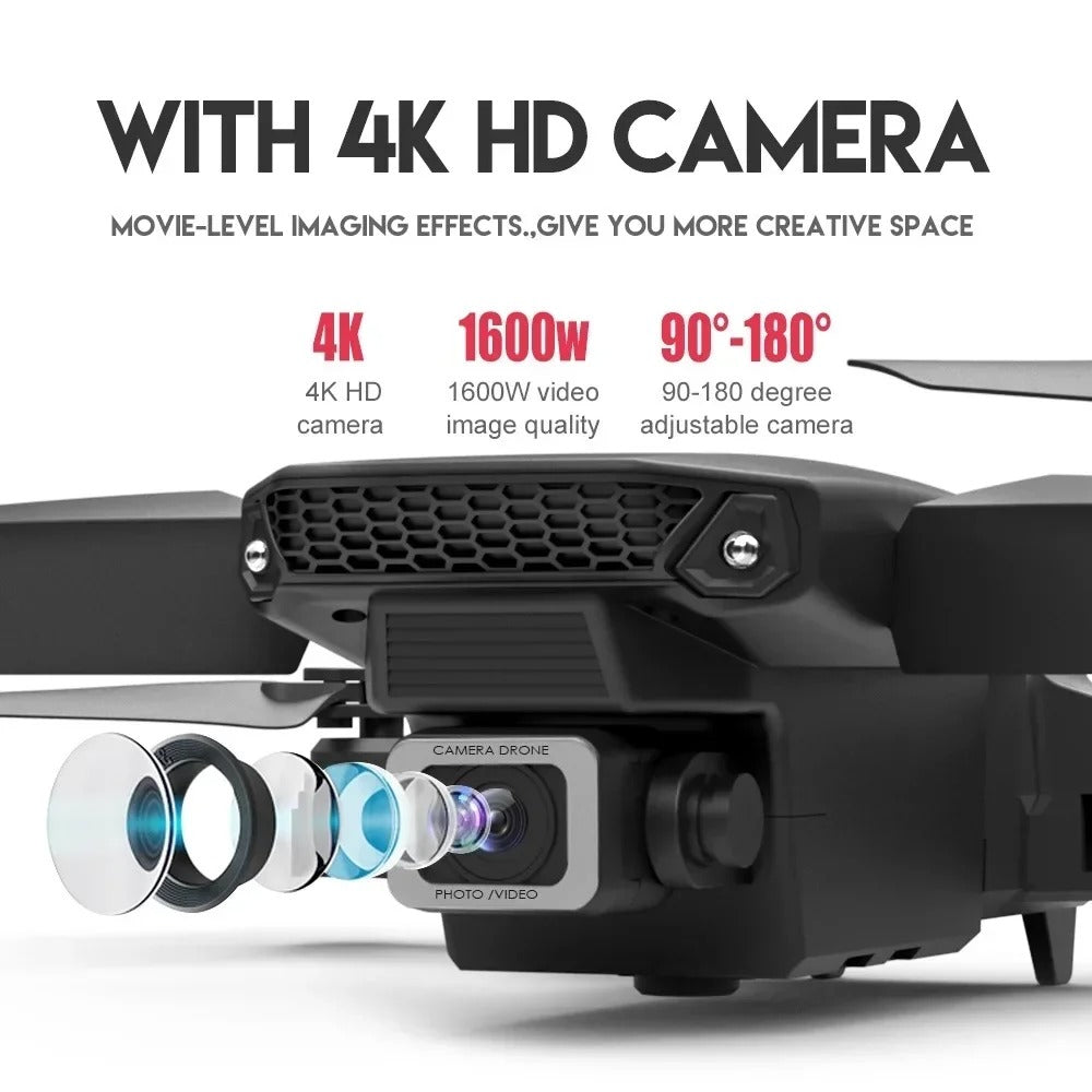 RC Drone 4K Professional with 1080P Wide Angle Dual HD Camera