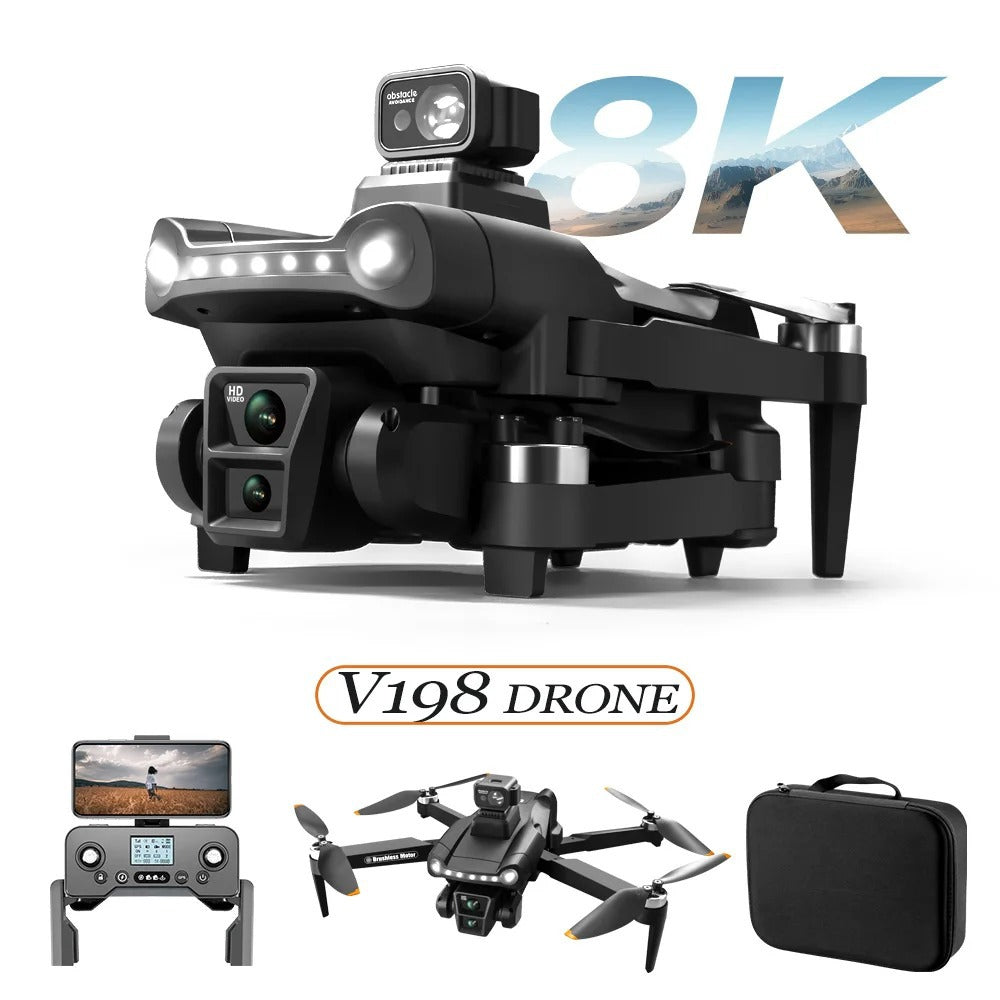 Drone 8K Professional Camera, GPS, Brushless, Obstacle Avoidance Quadcopter