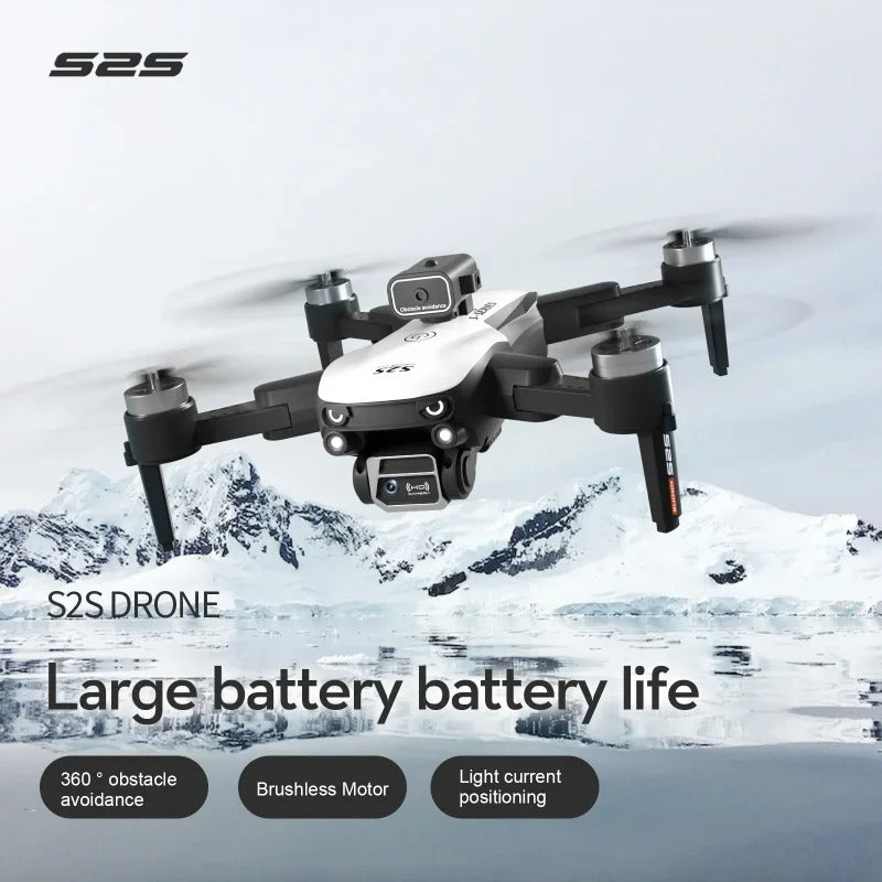 Replacement Brushless Drone - 4K/8K Dual Camera Quadcopter with Obstacle Avoidance